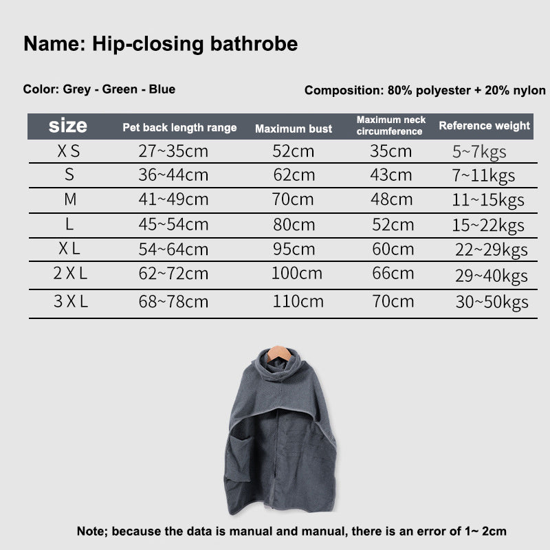 Pet Towel Bathrobe-Sale ๐ฅ