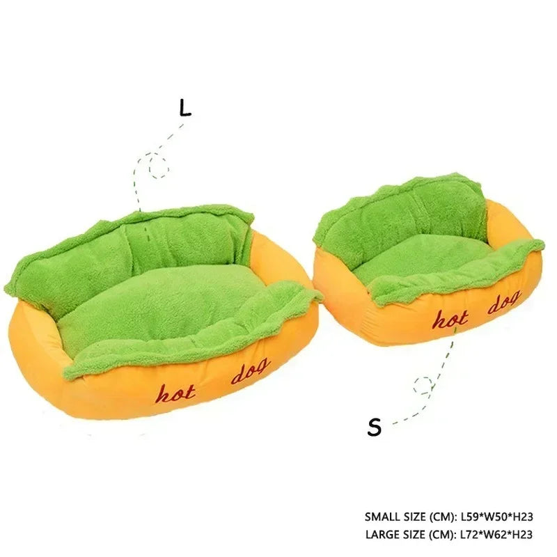 Hot Dog Pet Bed